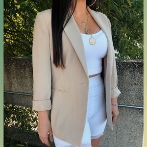 SOLD ⚡️ All Nude Vintage Blazer